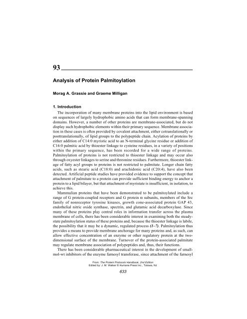 Protein Protocols Protein Protocols