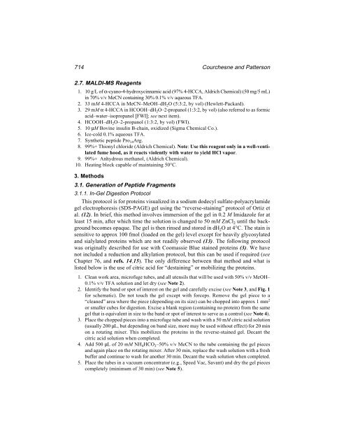 Protein Protocols Protein Protocols