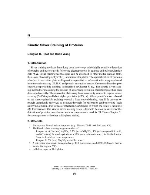 Protein Protocols Protein Protocols