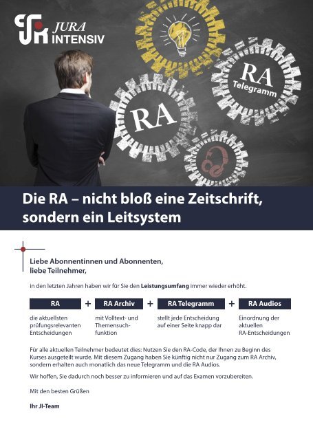 RA 02/2017 - Entscheidung des Monats