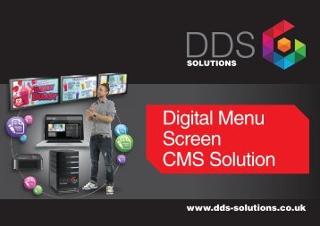 Digital Menu Screen CMS solution 