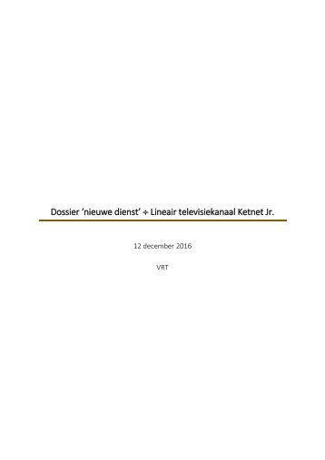 Dossier _ Ketnet Jr. _ 12122016