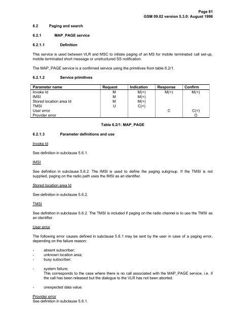 GSM 09.02 - Version 5.3.0 - Digital cellular telecommunications - ETSI