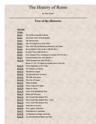 Livy's History of Rome - Table of Contents