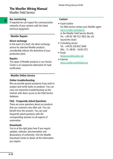 Wiring Manual 2008 - Moeller