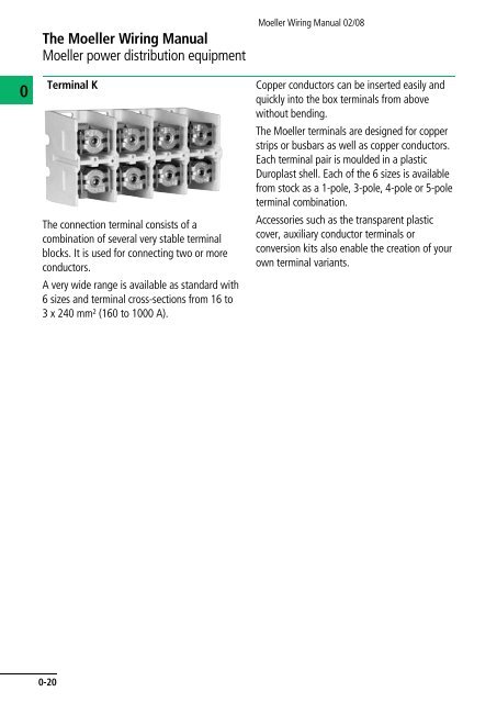 Wiring Manual 2008 - Moeller