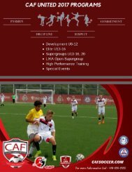 CAF United 2017 Outdoor Program(2)