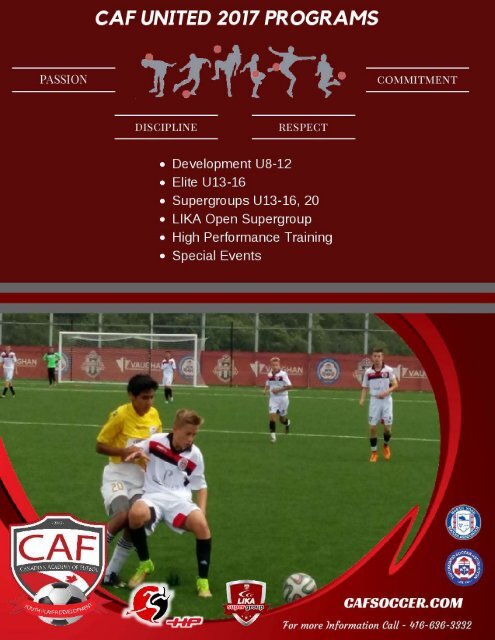 CAF United 2017 Outdoor Program(2)