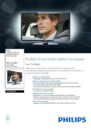 Philips TV LCD - Fiche Produit - FRA