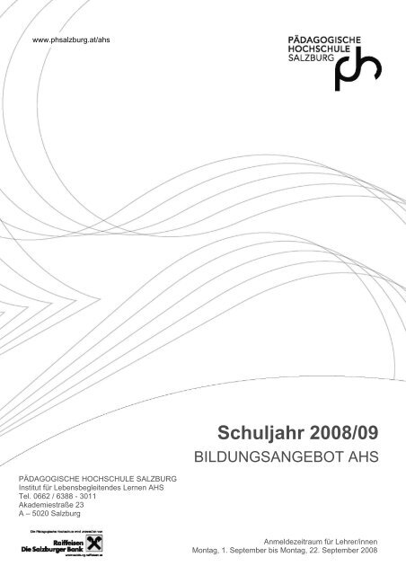 Schuljahr 2008/09 - Schulen - Salzburg.at