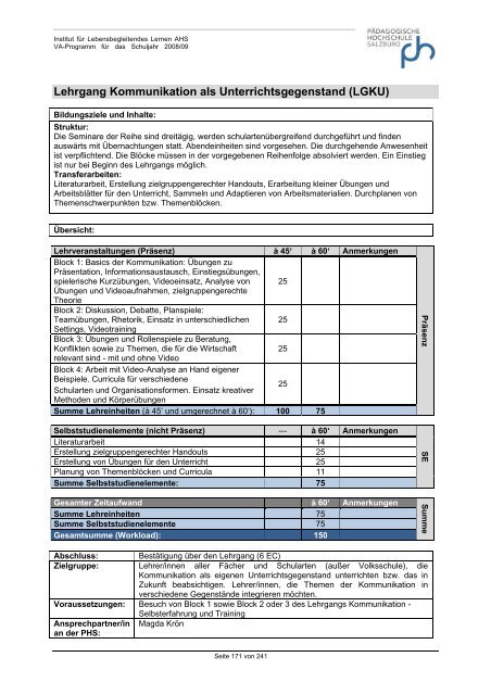 Schuljahr 2008/09 - Schulen - Salzburg.at