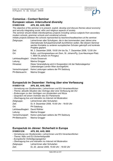 Schuljahr 2008/09 - Schulen - Salzburg.at