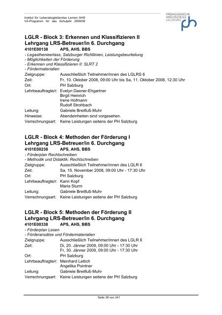 Schuljahr 2008/09 - Schulen - Salzburg.at