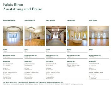 Download Basis-Preisliste - Palais Biron Baden-Baden