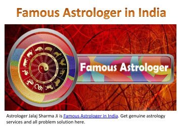 Famous Astrologer - BlackMagicKings