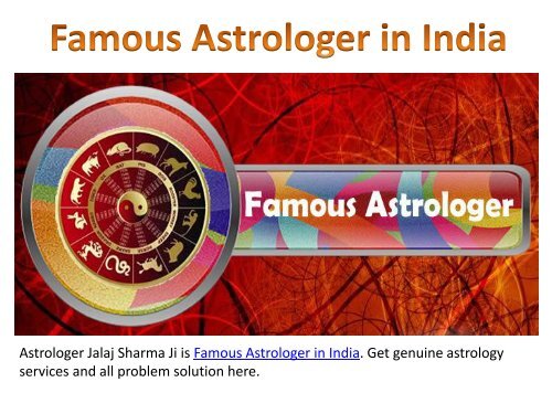 Famous Astrologer - BlackMagicKings