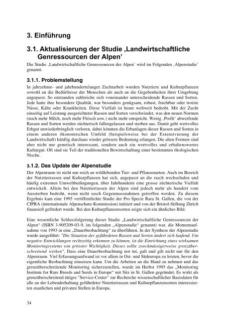 Landwirtschaftliche Genressourcen der Alpen - Agrobiodiversity-Net