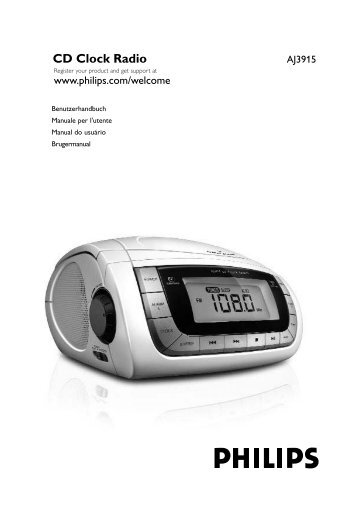 Philips Radio-rÃ©veil - Mode dâemploi - ITA