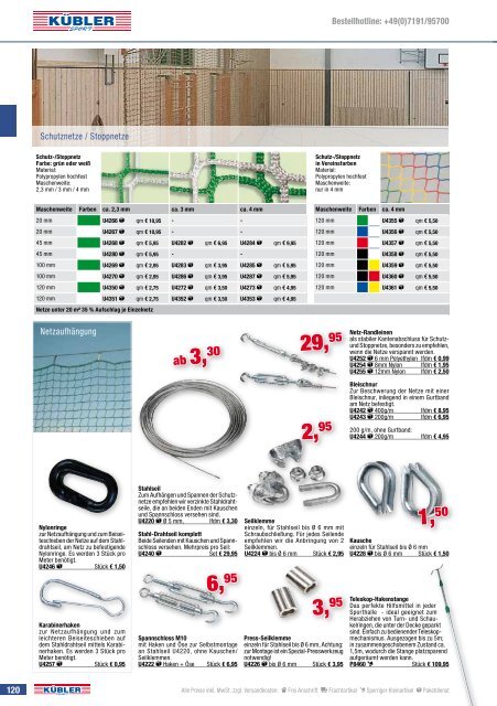 Kübler Sport Frühjahrskatalog 2017