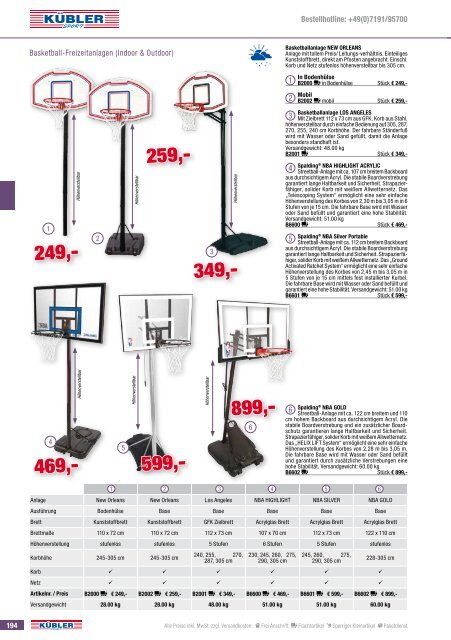 Kübler Sport Frühjahrskatalog 2017