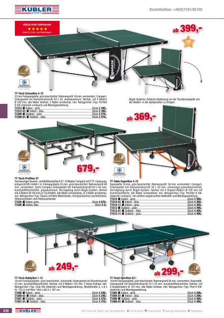 Kübler Sport Frühjahrskatalog 2017