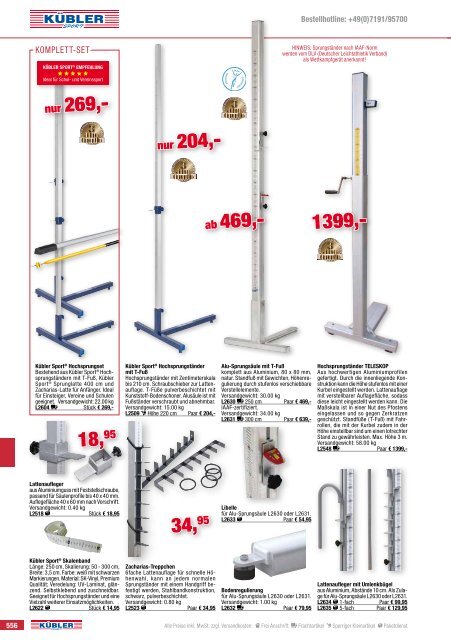 Kübler Sport Frühjahrskatalog 2017