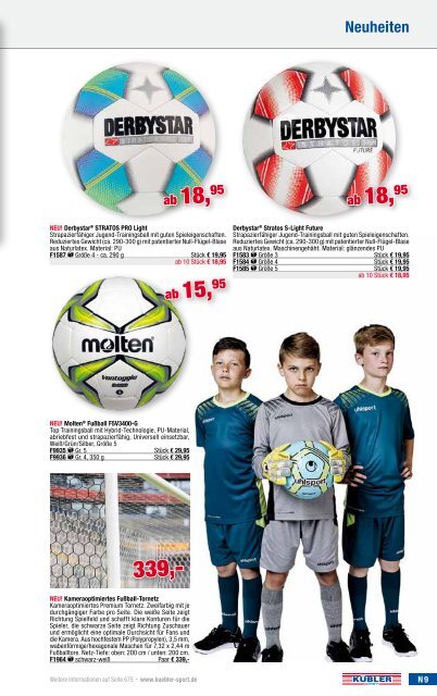 Kübler Sport Frühjahrskatalog 2017