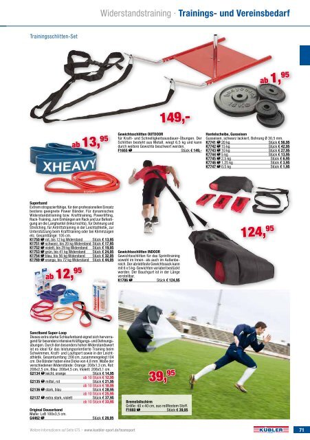 Kübler Sport Frühjahrskatalog 2017