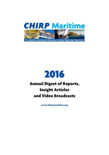 CHIRP annual digest 2016 flip