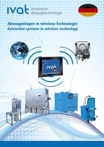 IVAT Katalog Absauganlagen mit Wireless-Technologie