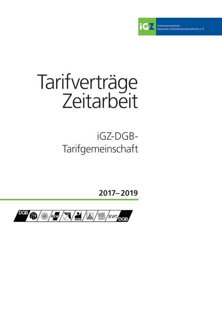 iGZ-DGB-Tarifwerk 2017-2019