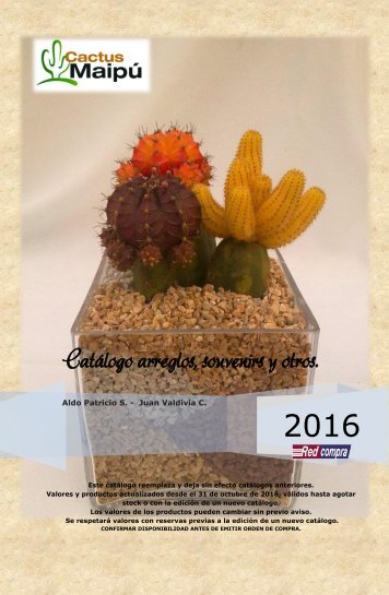 Catálogo suvenirs 2016
