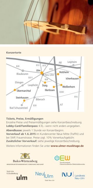 sum Sommerliche Ulmer Musiktage 2015