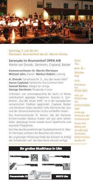 sum Sommerliche Ulmer Musiktage 2015