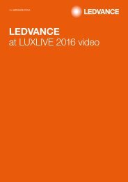 Ledvance at LUXLIVE video 