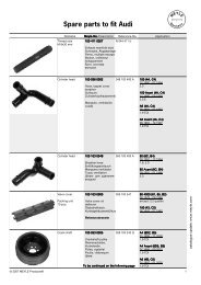 Spare parts to fit Audi Spare parts to fit Audi - VAGLinks.com