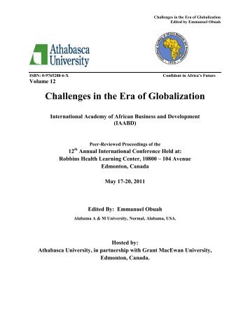 Challenges in the Era of Globalization - iaabd