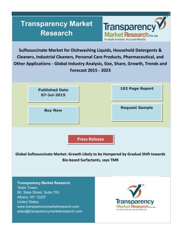 Sulfosuccinate Market