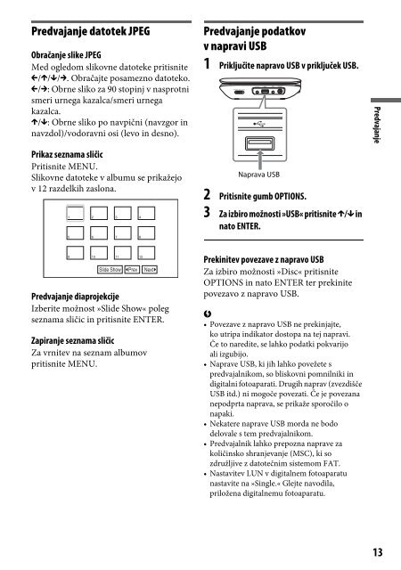 Sony DVP-FX980 - DVP-FX980 Istruzioni per l'uso Sloveno