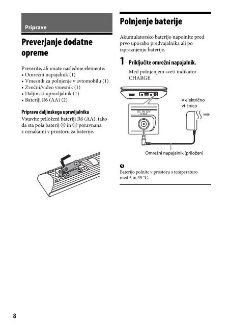 Sony DVP-FX980 - DVP-FX980 Istruzioni per l'uso Sloveno