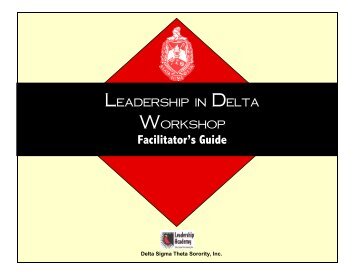 Leadership Styles - Delta Sigma Theta Sorority, Inc.