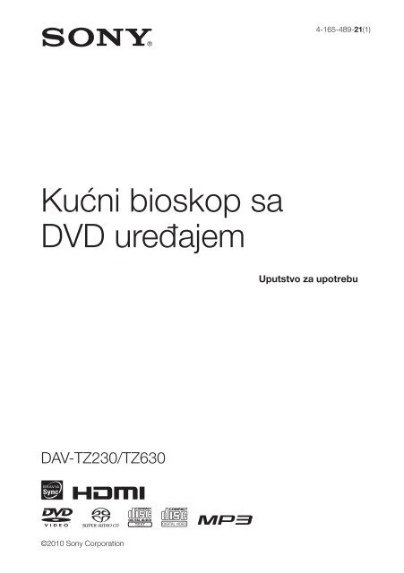 Sony DAV-TZ630 - DAV-TZ630 Istruzioni per l'uso Serbo