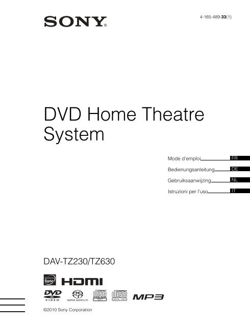 Sony DAV-TZ630 - DAV-TZ630 Istruzioni per l'uso Tedesco