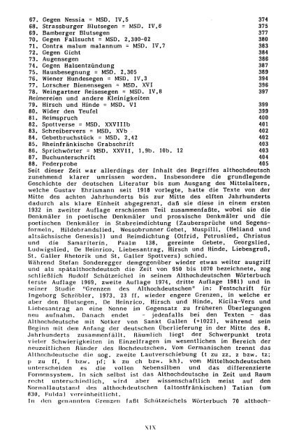 Sammlung kleinerer althochdeutscher  Sprachdenkmäler, 1986 pdf ...