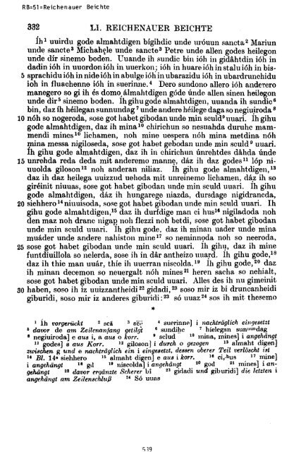 Sammlung kleinerer althochdeutscher  Sprachdenkmäler, 1986 pdf ...