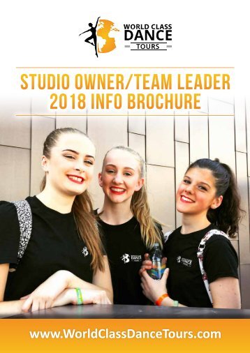 Studio Owner-Team Leader Tour Brochure 2017