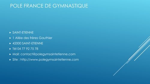 Pole France Gym mag