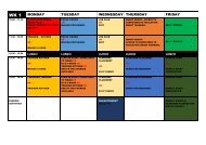 ROLLING 4 WEEK TIMETABLE WK 1--BOOKLET