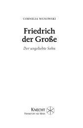 Friedrich der GroÃŸe - Verlag Josef Knecht