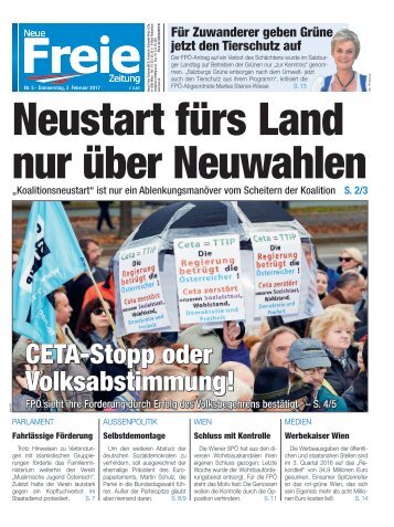 Neustart fürs Land nur über Neuwahlen